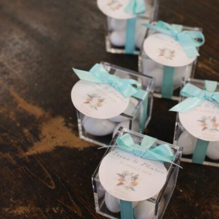 Cubotto personalizzato con confetti